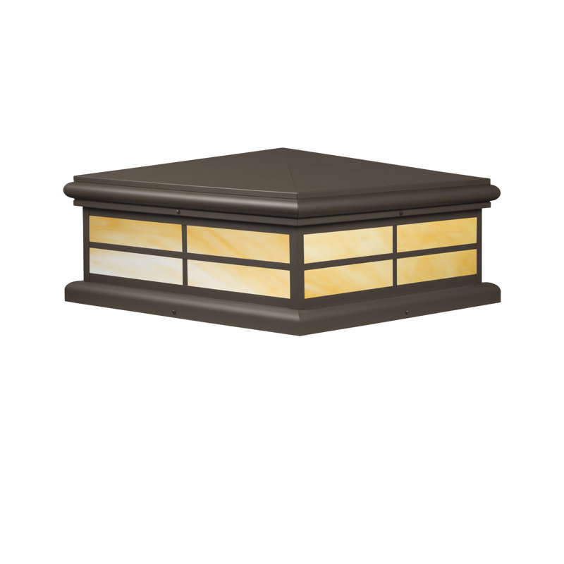 Luminaire suspendu à 2 lumières Ballou, H 7,5 po x l 13,75 po x P 13,75 po, Miel, Bronze thermolaqué