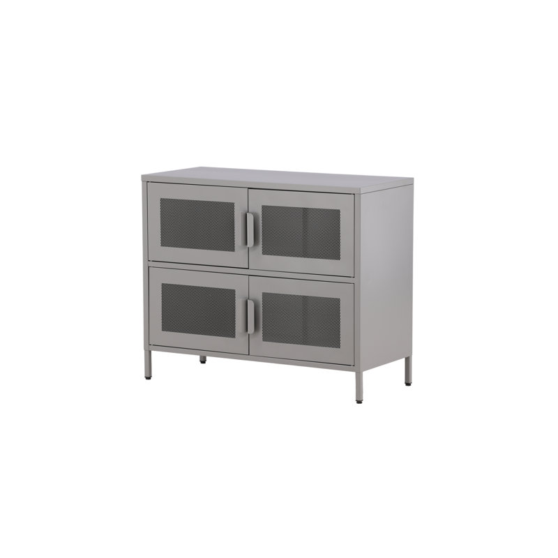 Jakaylin Steel Standard Accent Chest, Light Grey