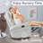 Chemika Faux Leather Manual Recliner, 360° Swivel, 30° Rocker-1886731379