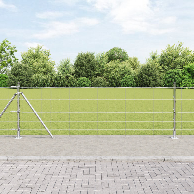 Galvanized Steel Fence Panels, 80cm H x 5000cm W