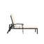 Chaise longue en fonte croisée en aluminium beige avec roulettes réglables, matériau, profondeur du colis: 41,73 po, largeur: 24,41 po, hauteur: 12,99 po, poids des roues: 40,79 lb