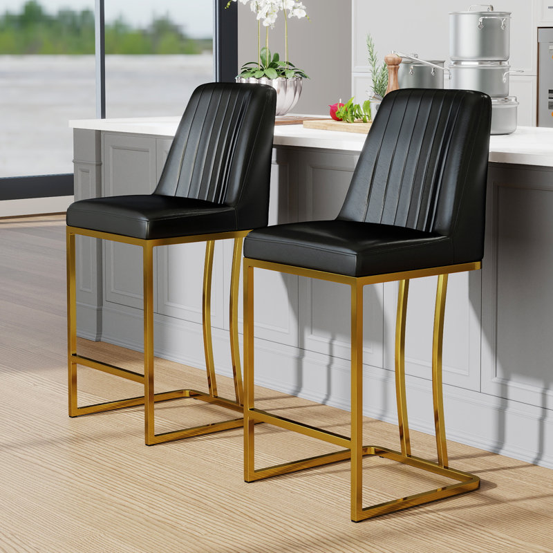 Tabouret de comptoir 25 po Branchville, Noir
