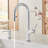 Urbena Pull-Down Dual-Spray Kitchen Faucet - Chrome/White-54930166