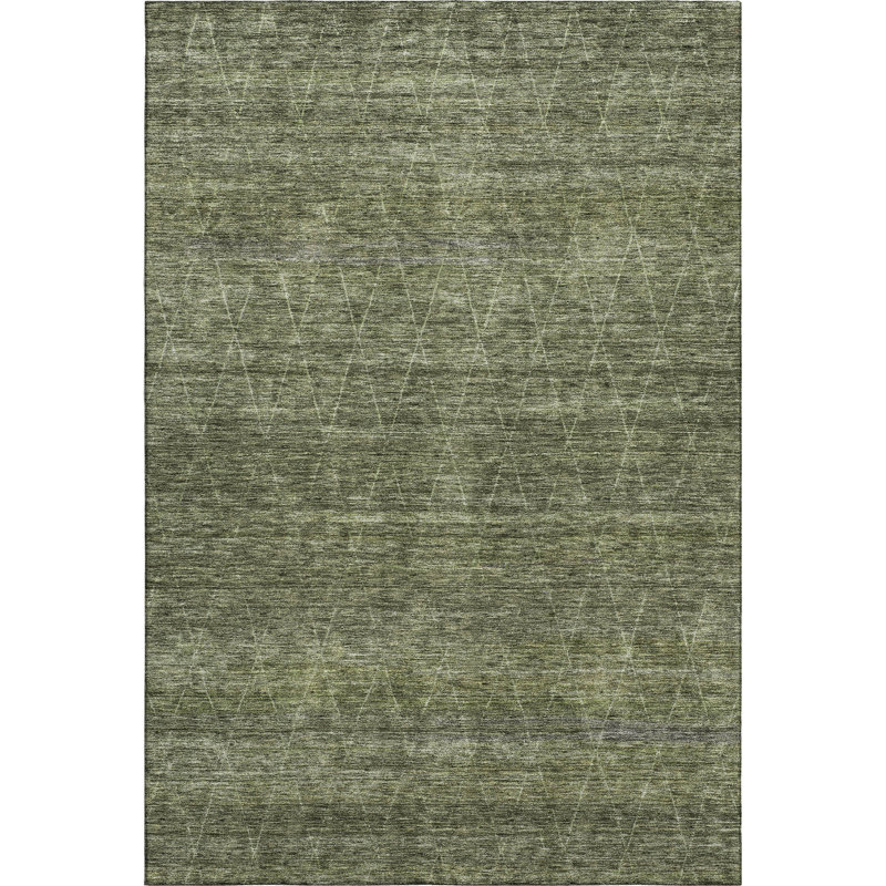 Premium Machine Washable Kent AMF1165 Geometric Rug, Rectangle 3' x 5'