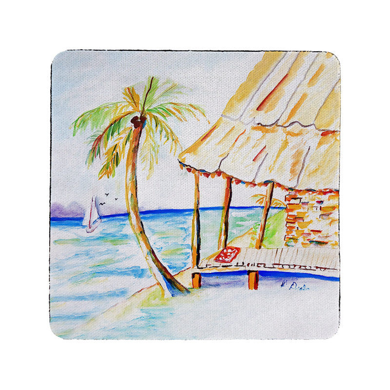 Palms & Hut Coaster Set of 4