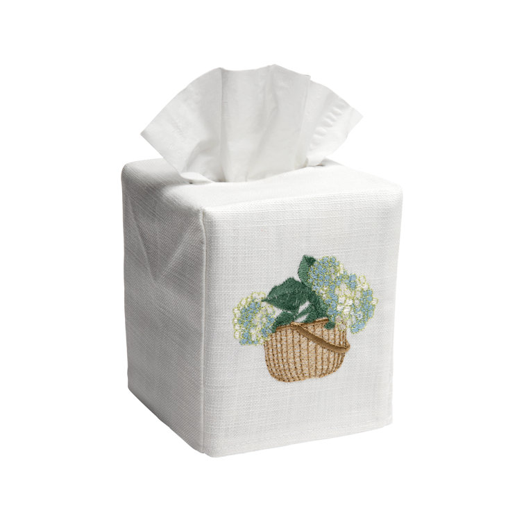 Linen Cubic Tissue Box Cover by Jacaranda Living