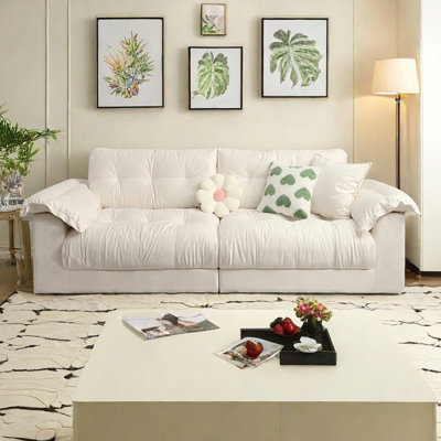 French cloud cream style simple sofa