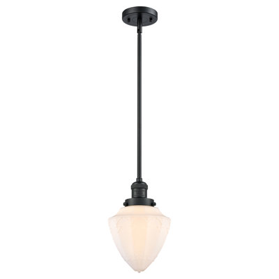 Franklin Restoration - Bullet - 1 Light 7" Stem Hung Mini Pendant - Bulb Not Included
