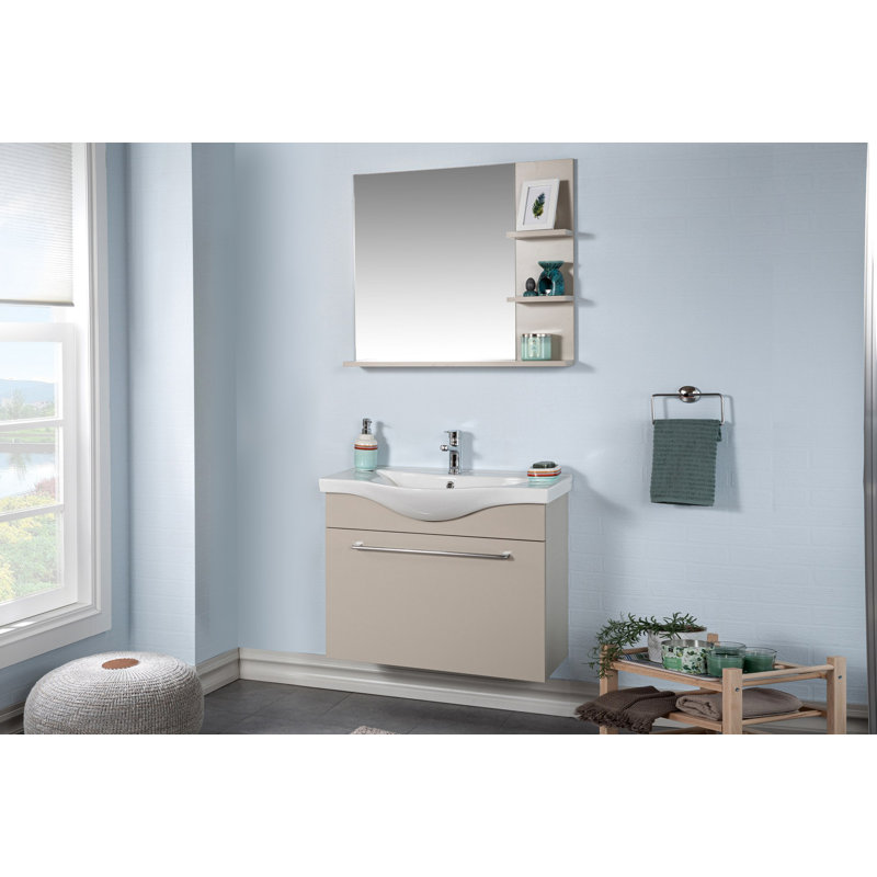 Ensemble de meuble-lavabo mural simple 30,8 "avec miroir Adamsun