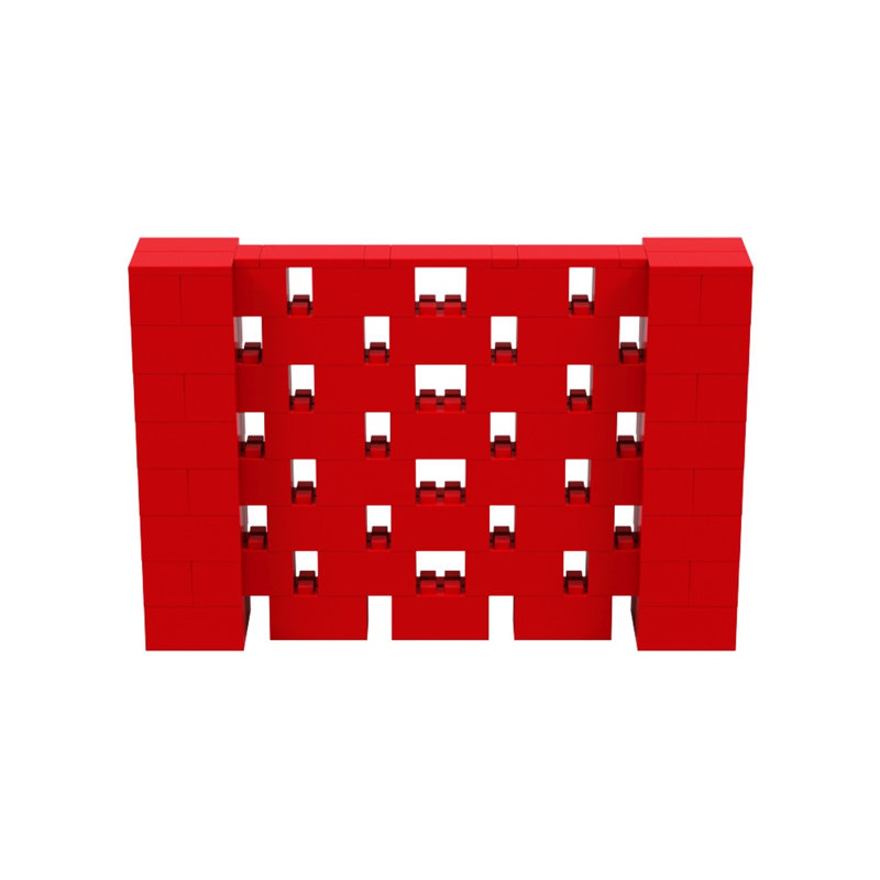 Ensemble mural 4 po de haut Everblock, Rouge, 72"