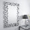 Delk Accent Silver Patterned Rectangular Wall Mirror