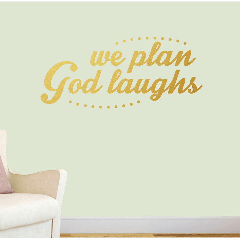 Andaz Text & Numbers Wall Decal, Gold