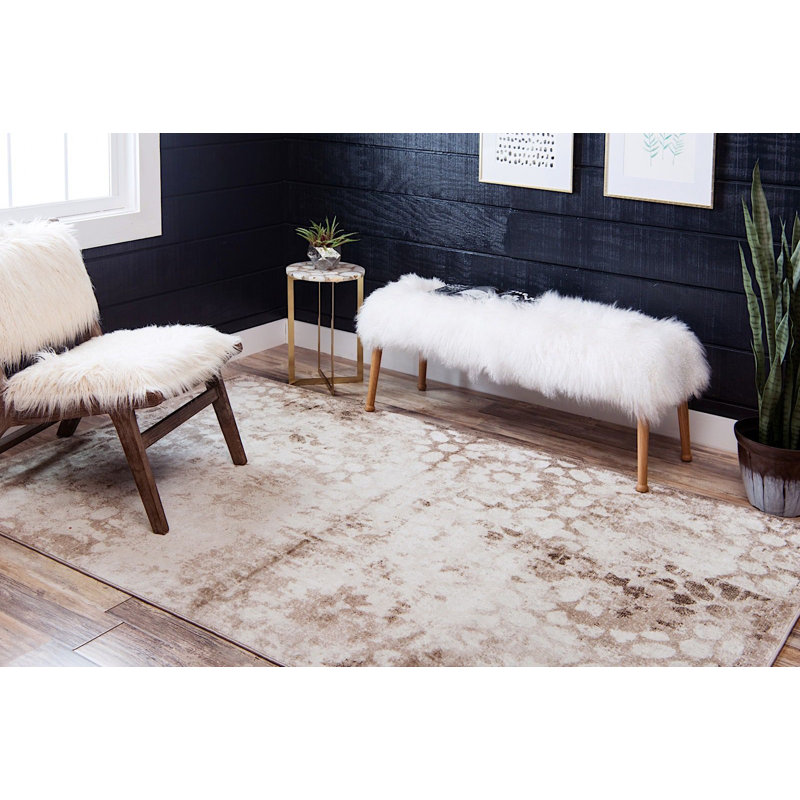 Ahron Ikat Indoor Rug, Rectangle 4' x 6'
