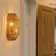 Rustic Hand-Woven Flush Mount Wall Sconce