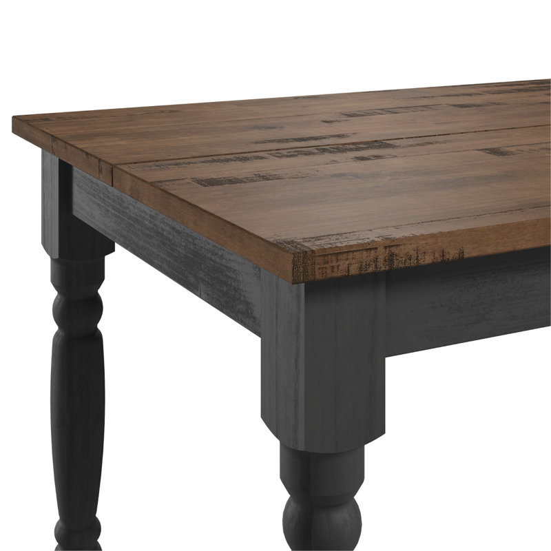 Table de salle à manger en bois noir | Dash de mobilier, Noir