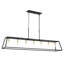 Lustre rectangulaire à 7 lumières pour îlot de cuisine en acier à intensité variable certifié UL-1410054088