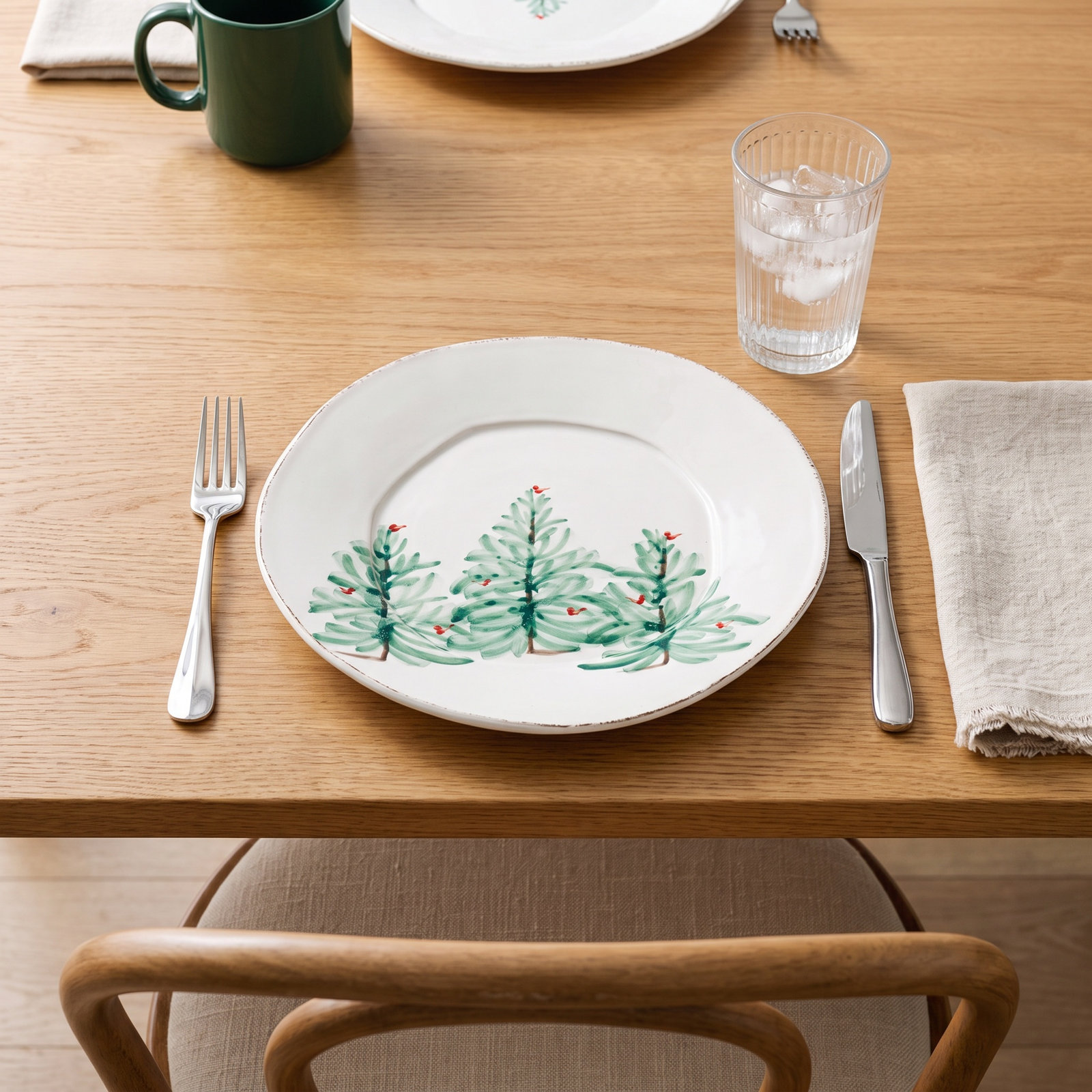 Melamine Lastra Holiday Dinner Plate