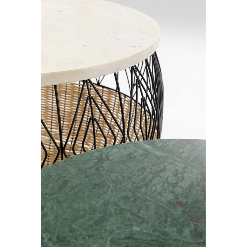 Marble Top Frame End Table