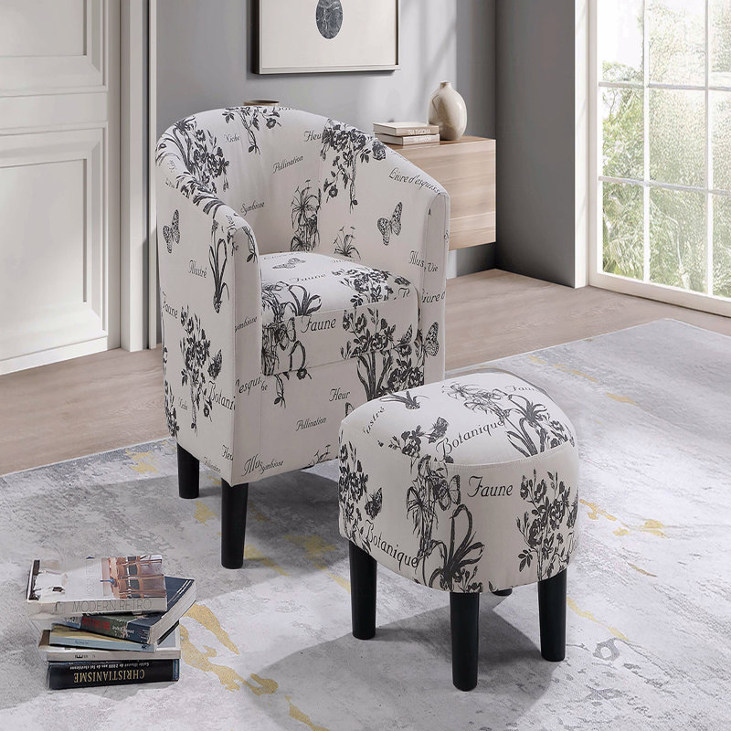Chaise d'appoint + repose-pieds