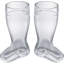 2 Piece 2011ml Glass Beer Mug Set