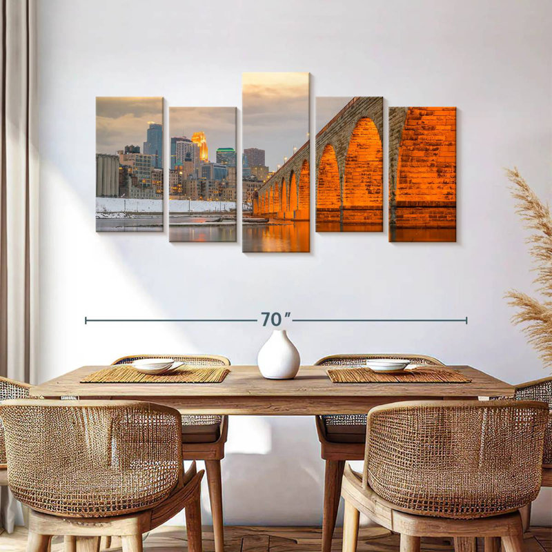 Senne Minneapolis Stone Arch Bridge, 33" H x 66" W