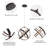 3 - Light Dimmable LED Globe Chandelier