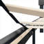 Lit plateforme sans sommier tapissier luxueux et grand lit en lin gris froid