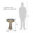 Outdoors Garden Concrete Bird Bath Decor, Bird Bath Feeder Bowls With Bird Bath Basin Water Feature For Outside Garden Patio Yard Backyard