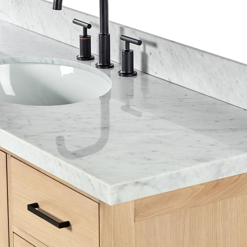 Ensemble de meuble-lavabo simple 61 po Cambridge, Chêne, Ovale