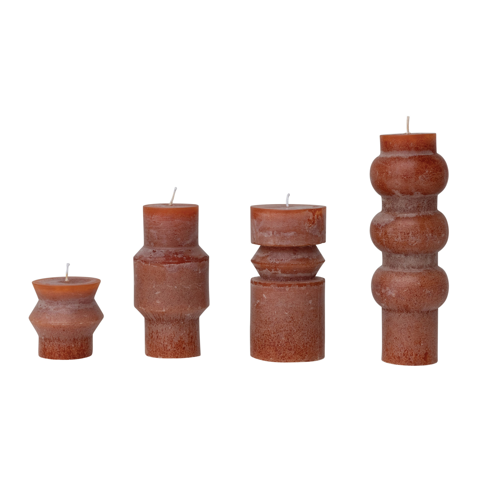 Unscented Totem Pillar Candle, Orange