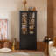 Vitrine haute 73,25 po avec portes doubles en verre