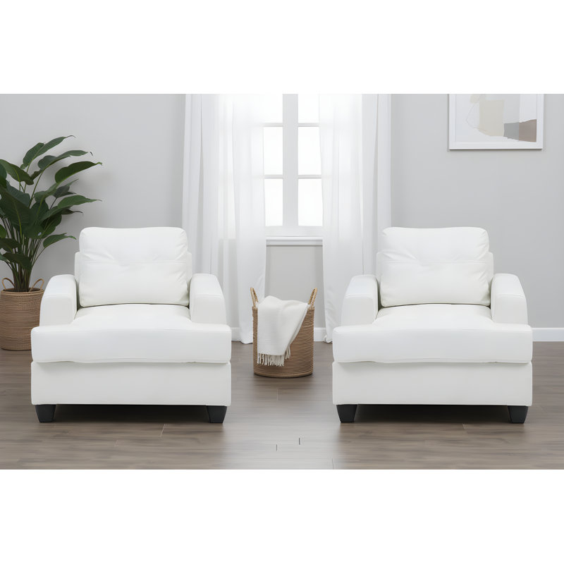Ensemble de 2 chaises Dijon, Blanc