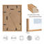 Brown Solid Wood Storage Picture Frame - Set of 4