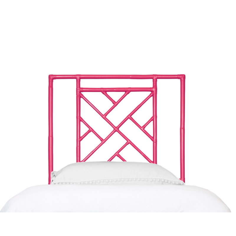 Tête de lit en rotin Cowden , Simple, Rose