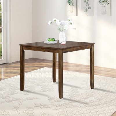 Table de salle à manger en bois carrée, table de cuisine pour petit espace, table de salle à manger pour 4 personnes SEULEMENT