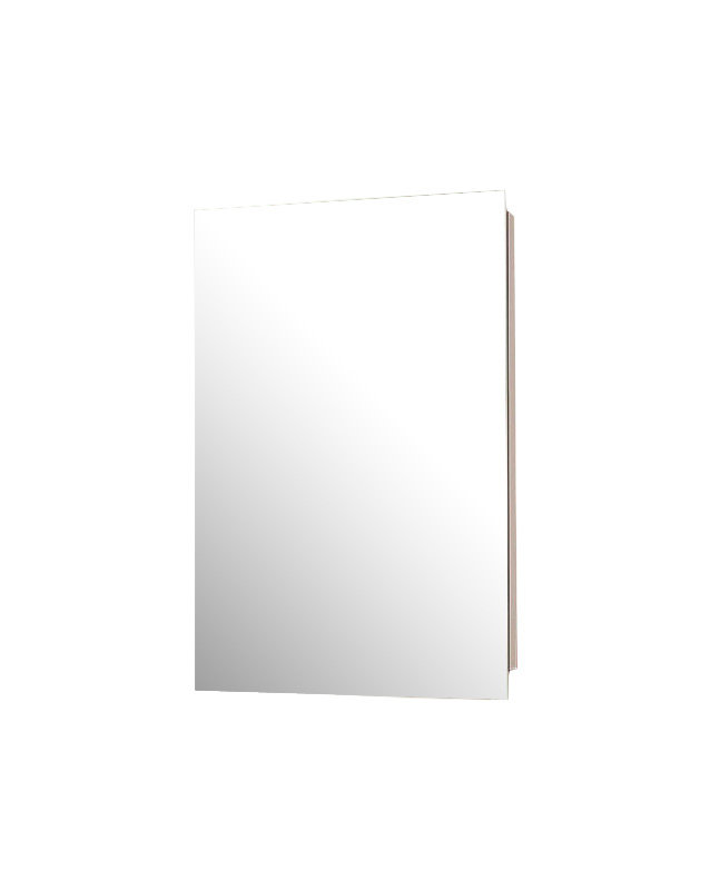 Marquis 16'' W 26'' H Recessed Frameless Medicine Cabinet Mirror 2 Adjustable