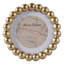 Cadre photo décoratif avec motif perlé - Cadre photo élégant pour décor de hall d'entrée mural - 7 po, doré-255135915