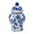 Gherghina Chinoiserie Blue & White Ceramic Lidded Jar-86749006