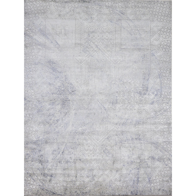 Wool Geometric Area Rug, Rectangle 10' x 14'