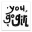 Art encadré « you go fille » Madore-1324638922-1324638923