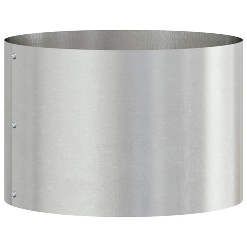 Garden Planter Silver 20 Cm Stainless Steel, 20cmH x 30cmW x 30cmD