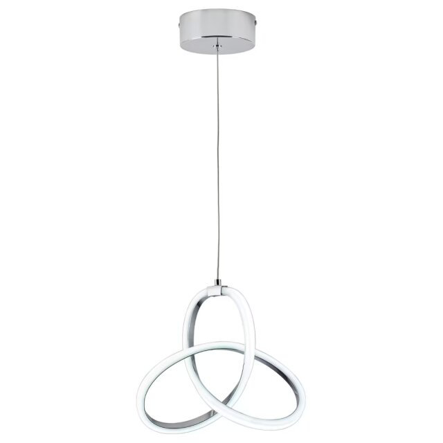 Modern LED Pendant Light, Chrome