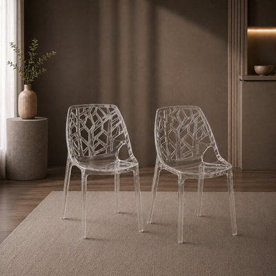 Edgington Lightweight Stacking Accent Dining Chair for Indoor & Outdoor