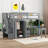 Twin Size Loft Bed With Stairs, Bookshelf, Drawers, Desk And Wardrobe, Space-Saving Multifunctional Furniture For Kids And Teens-770161942