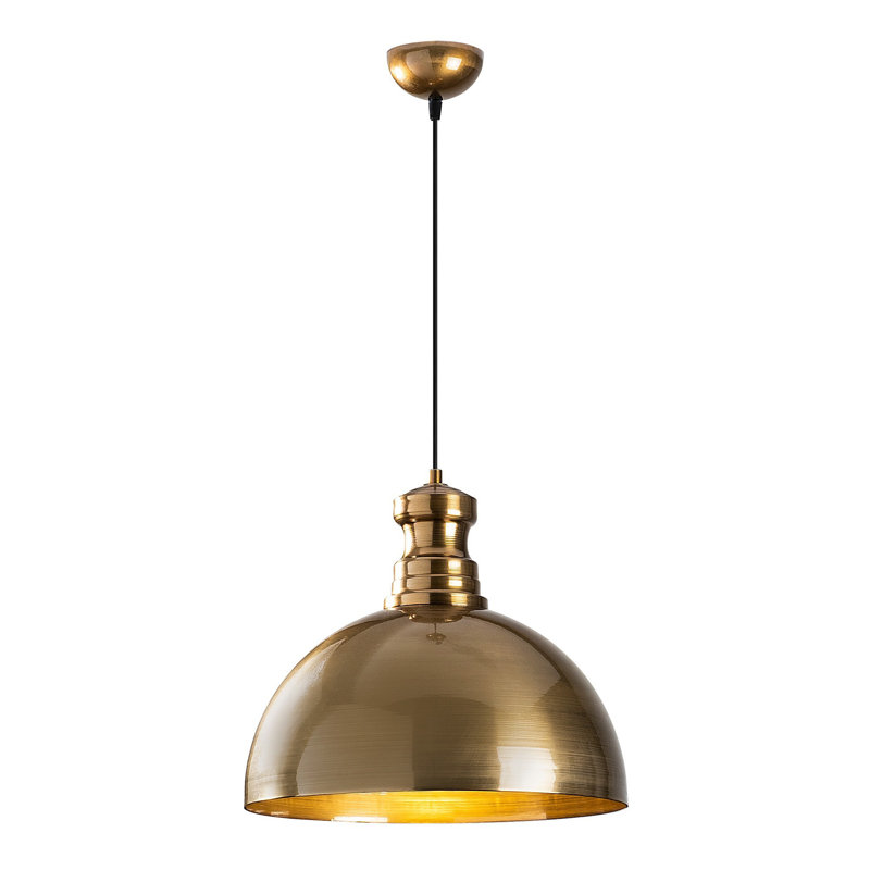 Luminaire suspendu en forme de dôme à 1 lumière Excalibur