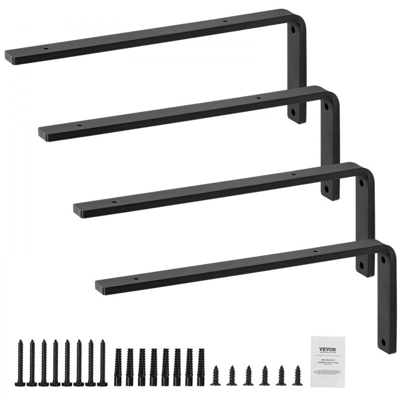 Support à tablette, 16 x 6 po à 4 pièces, supports flottants robustes pour tablette, supports pour tablette