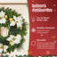 Warm White LED Battery-Operated Pine Garland | PVC Mix, Flexible for Fireplace Mantle, Stairs & Indoor/Outdoor Holiday Decor