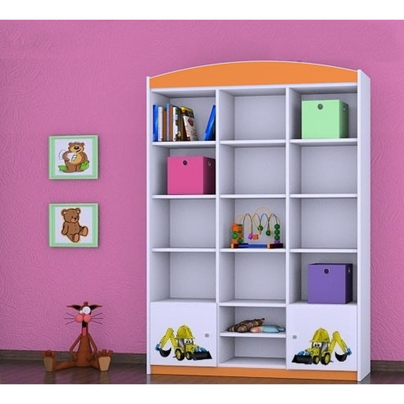 Ari 183cm H X 132cm W Transportation Kids Cube, Orange