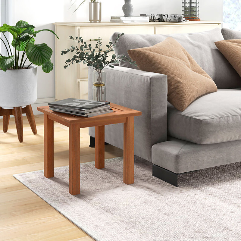 Pansir Square Outdoor Side Table , 17.5'' in. W 17.5'' in. D