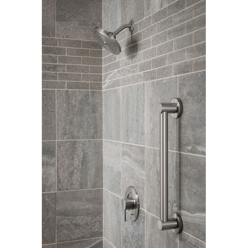 Align Grab Bar, 1.25" H x 42" W x 1.25" D, Brushed Nickel